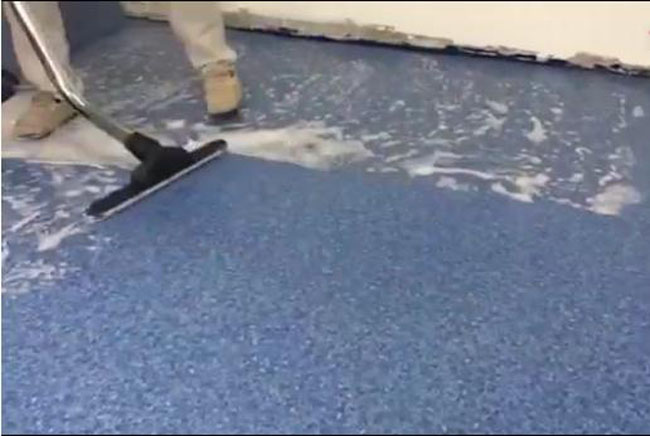 今普弹性PVC塑胶地板清洁保养服务